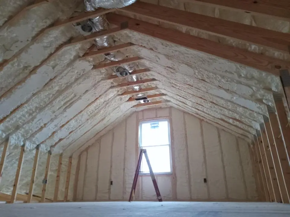 Spray foam roofing application for Crawl Space Insulation project in Mountain House